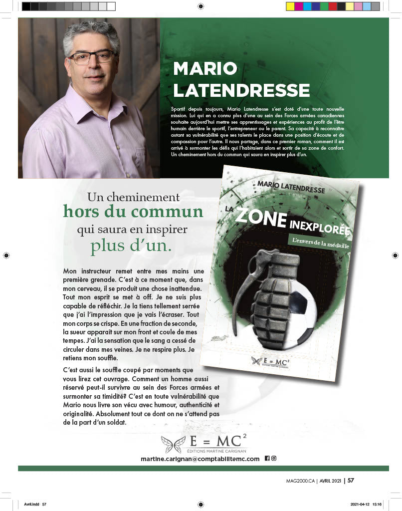 La zone inexplorée - Par mario Latendresse