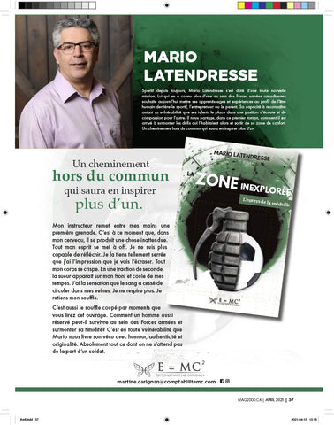 La zone inexplorée - Par mario Latendresse