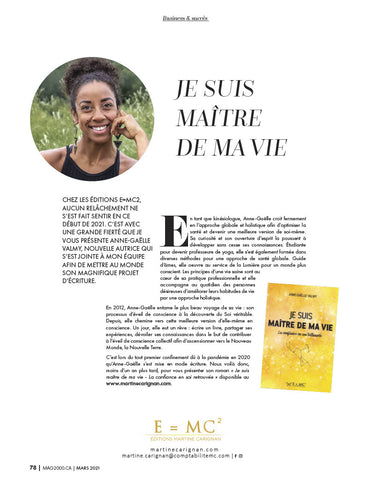 Je suis maître de ma vie